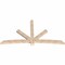 Ekena Millwork Alberta Smooth Timber Gable Bracket, Douglas Fir, 108"W x 58"H x 3 1/2"D x 5 1/2"F, 13/12 Pitch GBW108X58X0406ALB00SDF - alternate 2